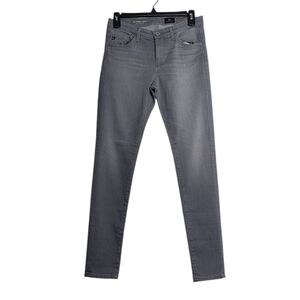 AG ADRIANO GOLDSCHMIED The Legging Ankle Super Skinny Grey Jeans Size 27